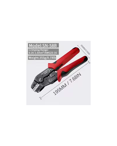 OPEN BARREL NON-INSULATED CRIMPING TOOLO