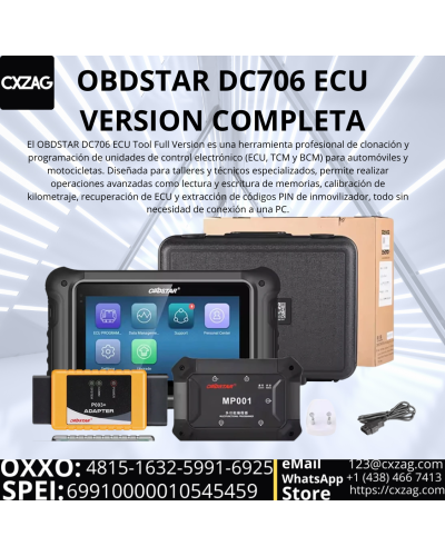 OBDSTAR DC706 ECU FULL VERSION