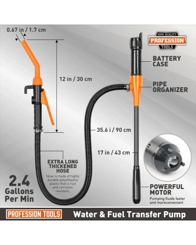 Electric Oil Pump Liquid Transfer Pump Powered Fuel Transfer Pump Outd