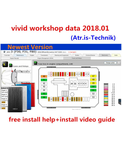 2024 HotAutomotive Repair Software Vivid Workshop DATA 2018.01vAtris-T