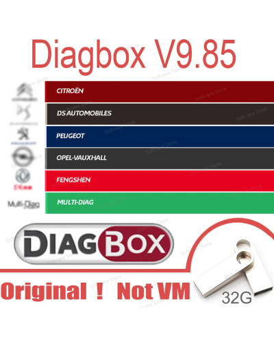 Cars diagnostic software Diagbox V9.85 work with PP2000 Le-xia3 For Pe