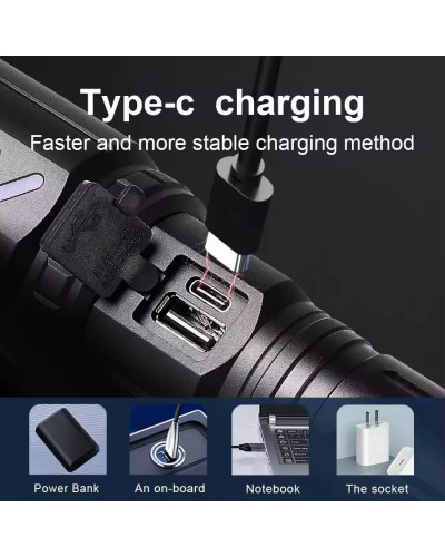 HIGH-POWER RECHARGEABLE LED FLASHLIGHT ID:3285