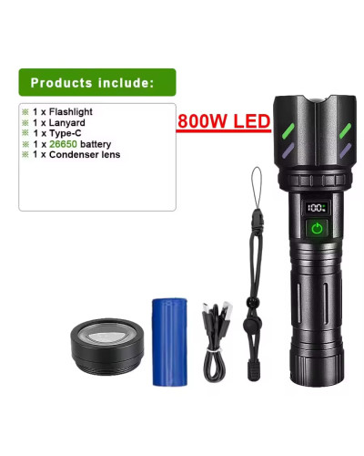 HIGH-POWER RECHARGEABLE LED FLASHLIGHT ID:3285