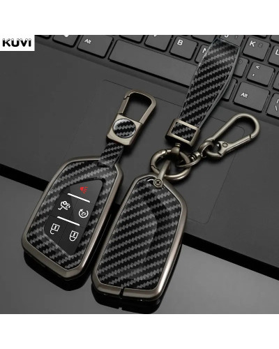 Funda de llave de Metal para Chevrolet, Corvette, Suburban, Tahoe, Cadillac CT4, CT5, GMC, Yukon, Buick, ENVISION, 2022, 2023, 2