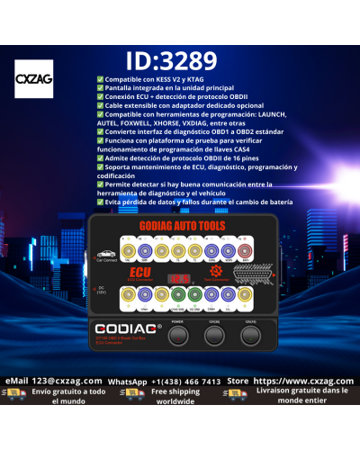 CAJA DE DESCONEXION ECU GODIAG PLUS ID:3289