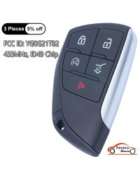 KEYECU-5 botones, Chip ID49 de 433MHz para Buick Envision 2021 2022, mando a distancia inteligente automático Fob FCC ID: YG0G21