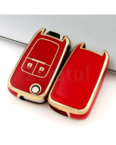 Funda de TPU para Buick, carcasa sin llave, bolsa Fob, 2 botones, para Chevrolet Cruze, OPEL, VAUXHALL, Insignia, Astra, Zafira