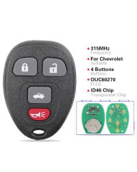 XNRKEY-mando a distancia inteligente de 3, 4, 5 y 6 botones para Chevrolet, Tahoe, Traverse, GMC, Chevy, Silverado, Buick, Humme