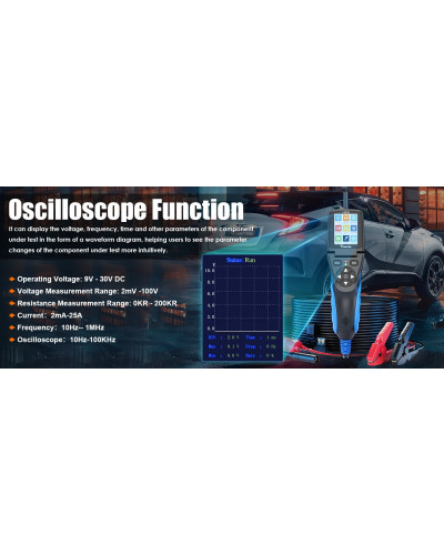 Circuit Probe Kit Automotive Multimeter Electrical System Diagnostic Tools Oscilloscope/Relay/Injector
