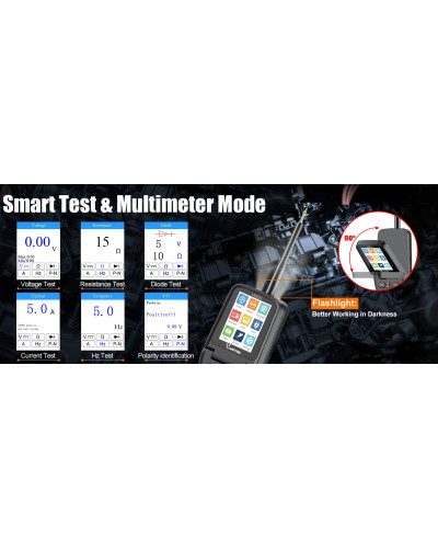 Circuit Probe Kit Automotive Multimeter Electrical System Diagnostic Tools Oscilloscope/Relay/Injector