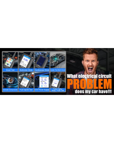 Circuit Probe Kit Automotive Multimeter Electrical System Diagnostic Tools Oscilloscope/Relay/Injector