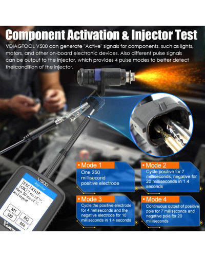 Circuit Probe Kit Automotive Multimeter Electrical System Diagnostic Tools Oscilloscope/Relay/Injector
