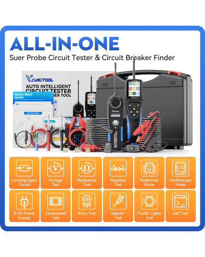 Circuit Probe Kit Automotive Multimeter Electrical System Diagnostic Tools Oscilloscope/Relay/Injector