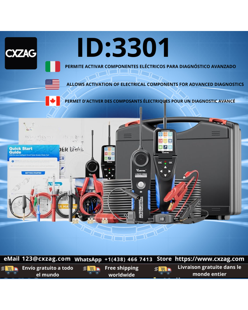 Circuit Probe Kit Automotive Multimeter Electrical System Diagnostic Tools Oscilloscope/Relay/Injector