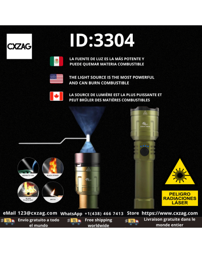 LASER LED LINTERNA ID:3304