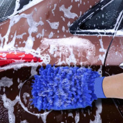 Multiuse Car Wash Gloves Chenille Waterproof Mitt Soft Mesh Back Double-faced Glove Mitt Wax Detailing Brush Car Cleaning Tool