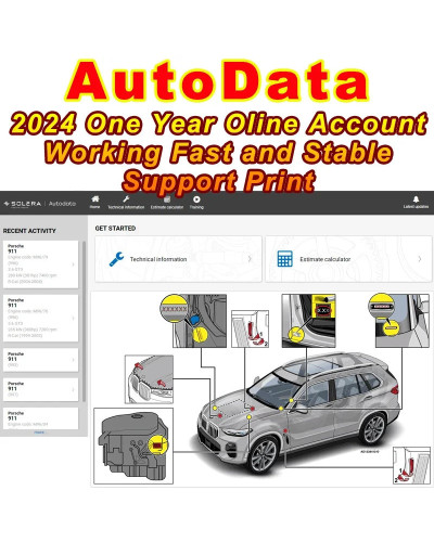 2024 Alldata Autodata Identifix Mitchell One Year Online Account Auto 