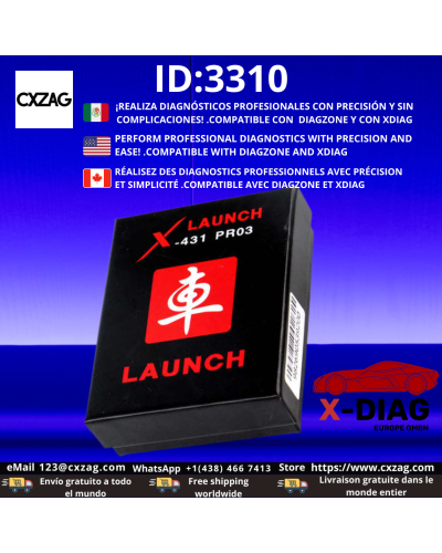LAUNCH X431 EASYDIAG 2.0 GOLO ver 2025 ID:3310