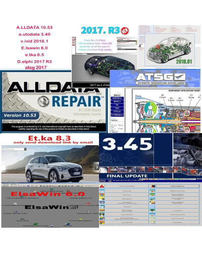 2024 Hot Alldata 10.53 All data Auto Repair software 3.45 2018.1 Vivid