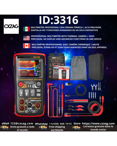 ID:3316 camara termica y multimetro Automotriz