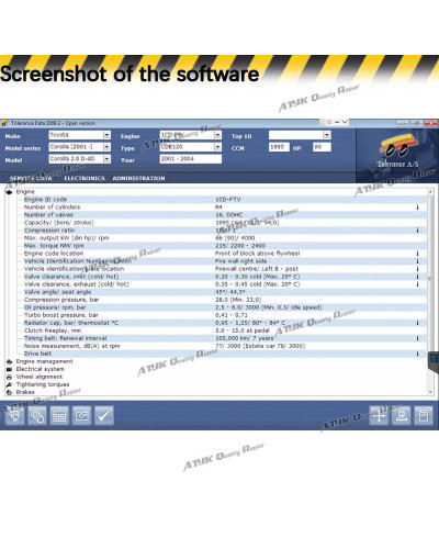 Tolerance Data 2009.2 Automatic Diagnostic Software Repair Auto Data U