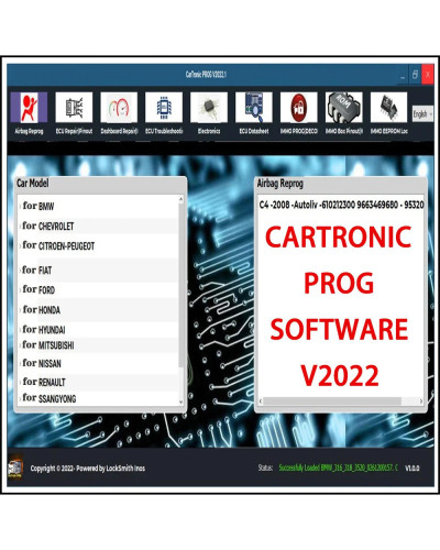 CARTRONIC PROG SOFTWARE V2022 Support Almost All Vehicles Advanced Aut