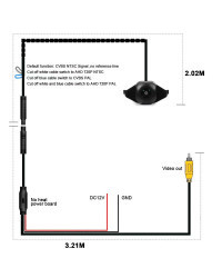 Cámara de visión frontal AHD para coche, dispositivo OEM, HD, ojo de pez, 150 °, monitoreo de estacionamiento, para Buick Rega 2