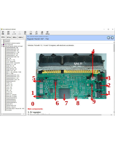 ECU MODULES Repair Helper E-Book ECU Repair Software ECUs Pinout Immo 