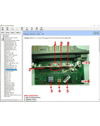 ECU MODULES Repair Helper E-Book ECU Repair Software ECUs Pinout Immo 