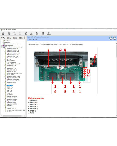 ECU MODULES Repair Helper E-Book ECU Repair Software ECUs Pinout Immo 