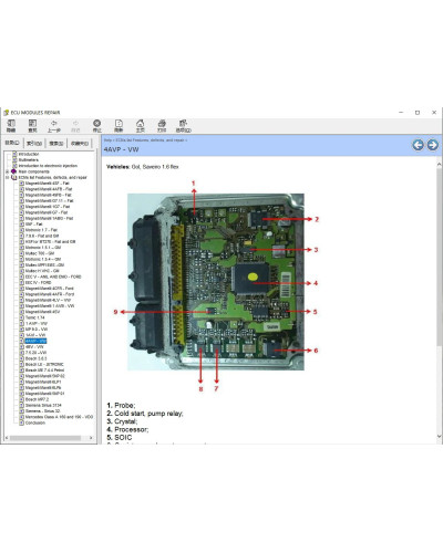 ECU MODULES Repair Helper E-Book ECU Repair Software ECUs Pinout Immo 