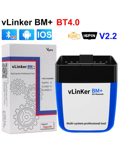 Vgate vLinker BM+ BM For BMW Scanner ELM327 BT4.0 OBD 2 Wifi OBD2 Car 