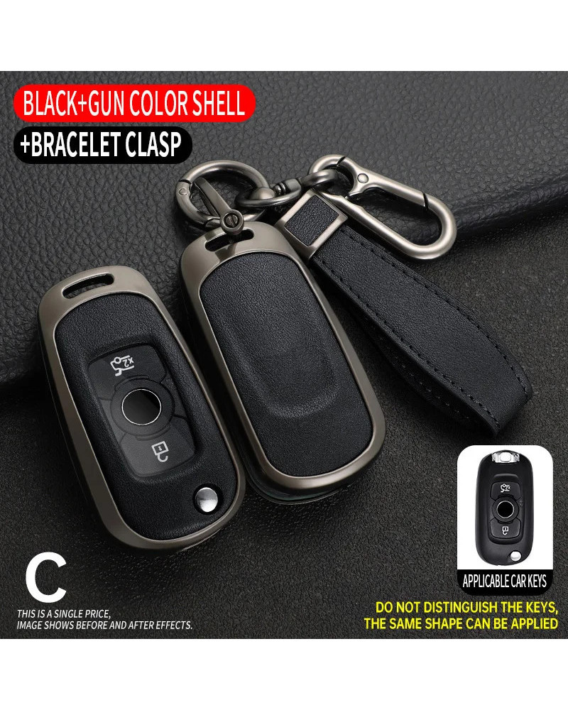 Funda de aleación de Zinc para llave de coche, carcasa con tapa para Opel, Vauxhall, Astra K, Corsa E, Buick, VERANO, ENCORE, GX