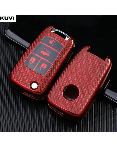 Funda de TPU de carbono para llave de coche, llavero para Buick, Chevrolet, Cruze, Opel, Vauxhall, Mokka, Encore, Astra, Corsa E