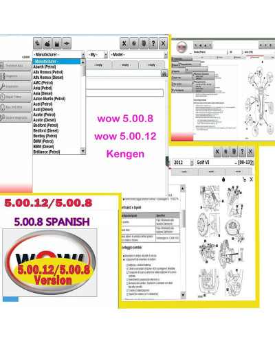 wurth wow 5 00 12 diagnostics Software 5.00.8 R2 + Kengen French Spani