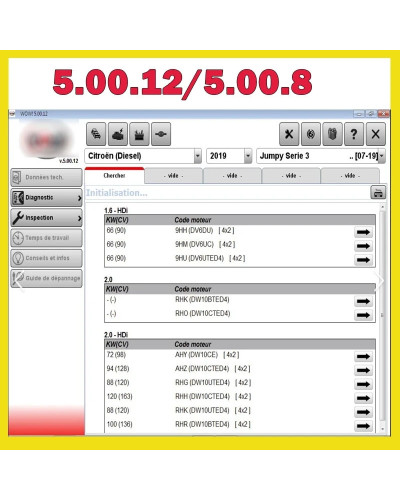 wurth wow 5 00 12 diagnostics Software 5.00.8 R2 + Kengen French Spani