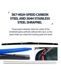 LNJING-escobillas de limpiaparabrisas coloridas para Buick Regal Sportback TourX, 2011, 2013, 2015, 2016, 2017, 2018, 2019, 2020