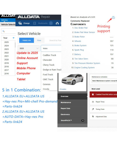 2025 Alldata Newest Auto Data Online Account Auto-data Hay-nes Pro Mit