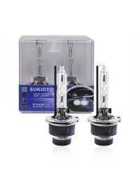 SUKIOTO-bombilla de Faro de Xenón HID para coche, Bombilla de 55W, D2S, 5500K, 35W, D2R, D4S, D4R, para Nissan, Mazda, Jeep, Dod