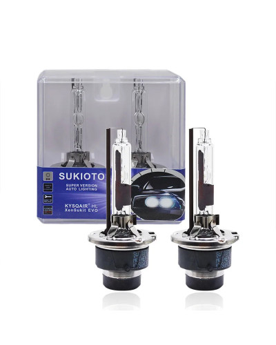 SUKIOTO-bombilla de Faro de Xenón HID para coche, Bombilla de 55W, D2S, 5500K, 35W, D2R, D4S, D4R, para Nissan, Mazda, Jeep, Dod