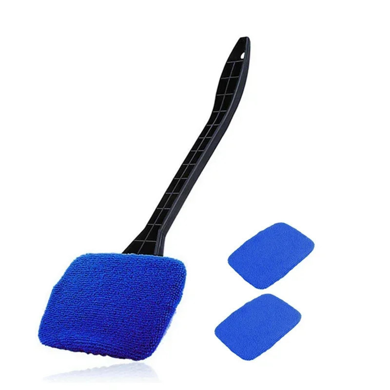 Car Window Cleaning Brush Kit Long Handle Brushes Windshield Wiper Auto Body Wash Tools Glass Cleaner Towel for Cars Accessories