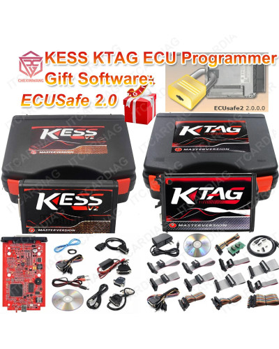 Ktag-programador ecu 2024 KTAG V7.020 V2.25, rojo, PCB, rojo, Europeo,