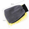 Gants imperméables à double face pour lavage de voiture, mitaine en chenille en microcarence, brosse de détail d'avertissement, 