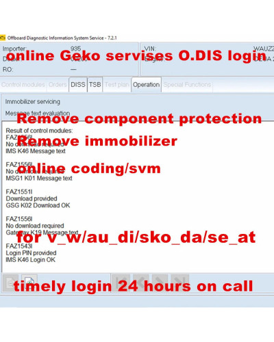 O-dis online login account For O-DIS G-EKO Online one time login servi