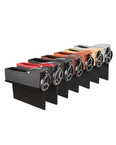 Caja de almacenamiento para hendiduras de asiento de coche, caja de al