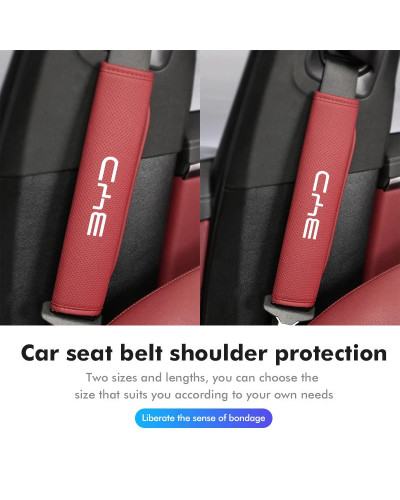 Cinturón de seguridad de cuero para coche, cubierta de hombro, almohad