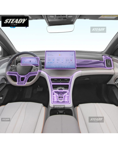 Para BYD Song PRO 2021-2023 consola central interior de coche película