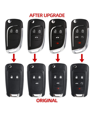 2/3/4/5 botones modificado Flip Remote Car Key Shell para Opel Vauxhall Insignia Astra H Vectra Mokka para Chevrolet Lova Aveo E