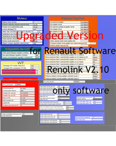 Upgraded Version for Renault Software Renolink V2.10 for Renault Car O