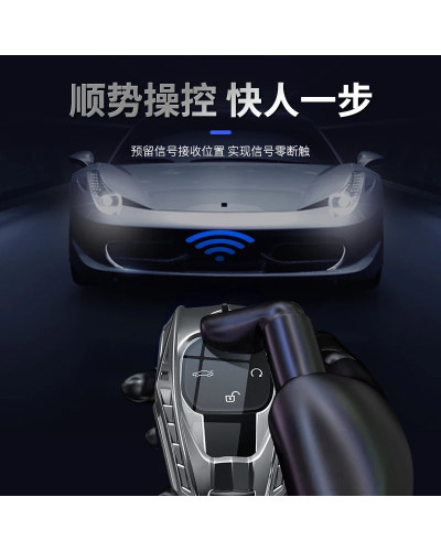 Funda con soporte para llave de aleación de Zinc para coche, accesorio